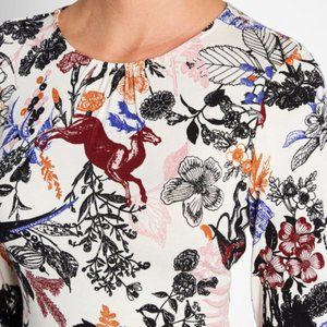 White Multi Long Sleeve Dress - Brand New -